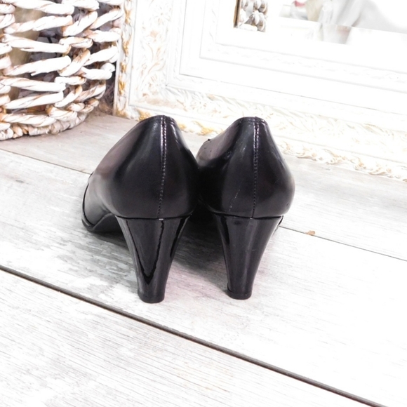 ROS HAMMERSON WMN 7M VALLERIE LTHR HEEL PUMPS - Picture 5 of 7